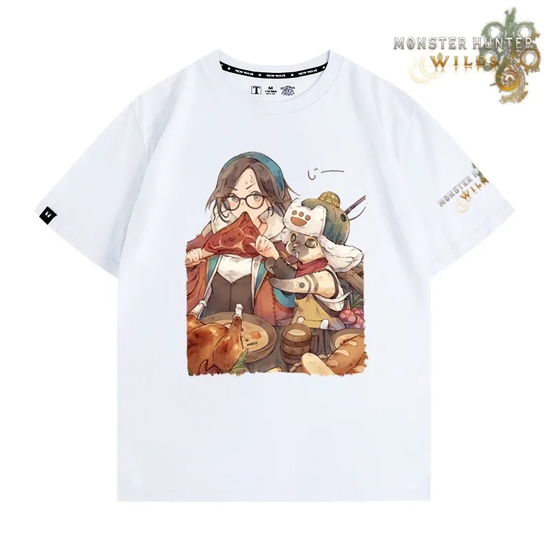 魔物獵人荒野印花短袖T恤