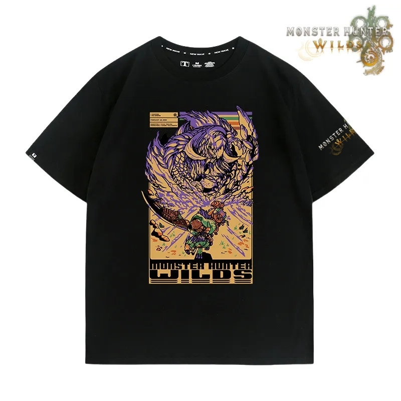 魔物獵人荒野印花短袖T恤