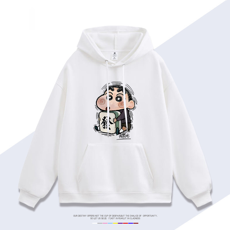 蠟筆小新 聯名衛衣2025秋冬新款 親子情侶裝連帽衛衣