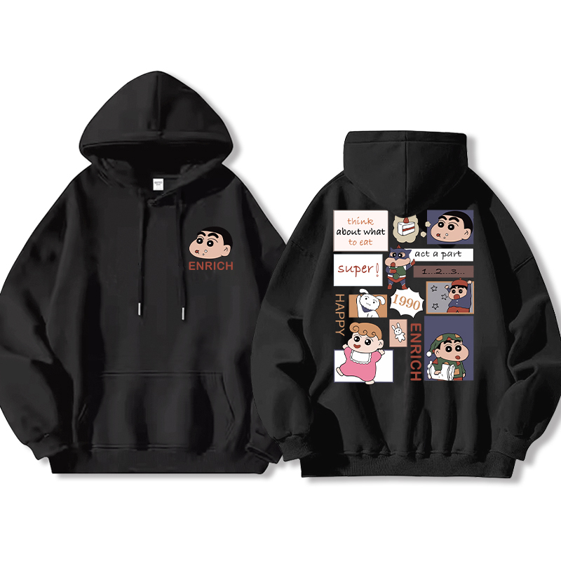 蠟筆小新新款 親子情侶男女款連帽衛衣-ZUIHANG SHOP