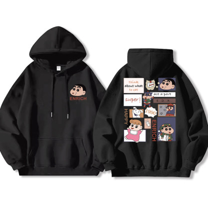 蠟筆小新新款 親子情侶男女款連帽衛衣-ZUIHANG SHOP