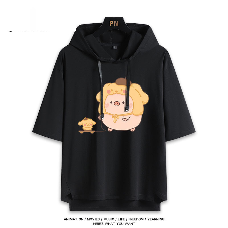 LULU豬聯名三麗鷗 連帽短袖T恤-ZUIHANG SHOP