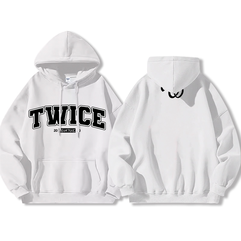 TWICE同款 寬鬆百搭 秋冬款 寬鬆連帽衛衣-ZUIHANG SHOP
