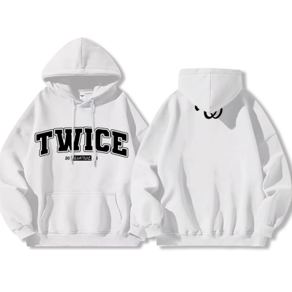 TWICE同款 寬鬆百搭 秋冬款 寬鬆連帽衛衣-ZUIHANG SHOP