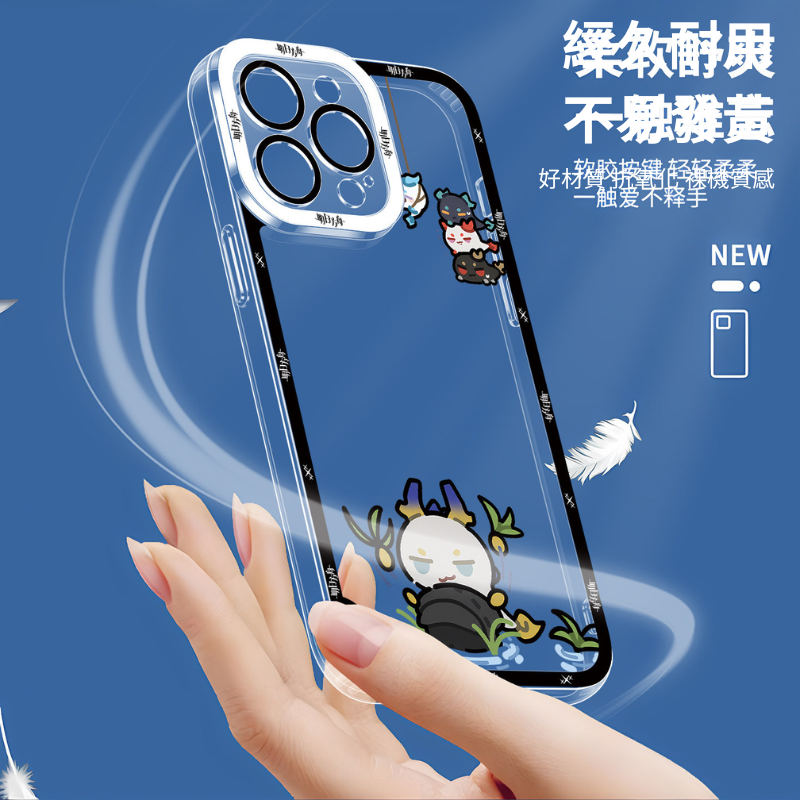 明日方舟龍泡泡天使眼透明手機殼