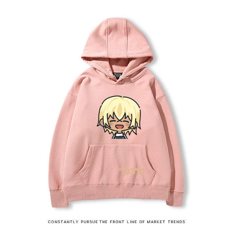 名偵探柯南 秋冬新款 親子情侶裝連帽衛衣