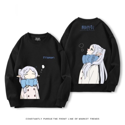 葬送的芙莉蓮 秋冬新款 親子情侶裝圓領長袖