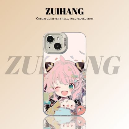 間諜家家酒彩銀線條漸變防摔手機殼-ZUIHANG SHOP