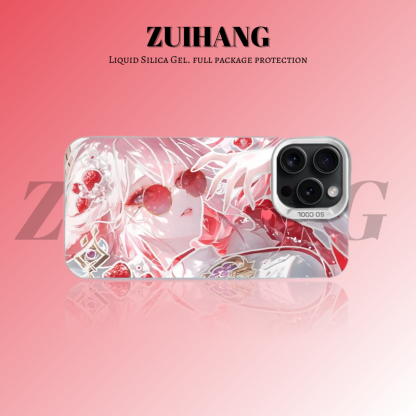 原神彩銀線條漸變防摔手機殼-ZUIHANG SHOP