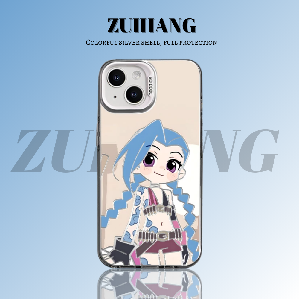 英雄聯盟：奧術彩銀線條漸變防摔手機殼-ZUIHANG SHOP