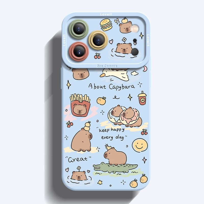 卡皮巴拉液態矽膠全包防摔軟殼