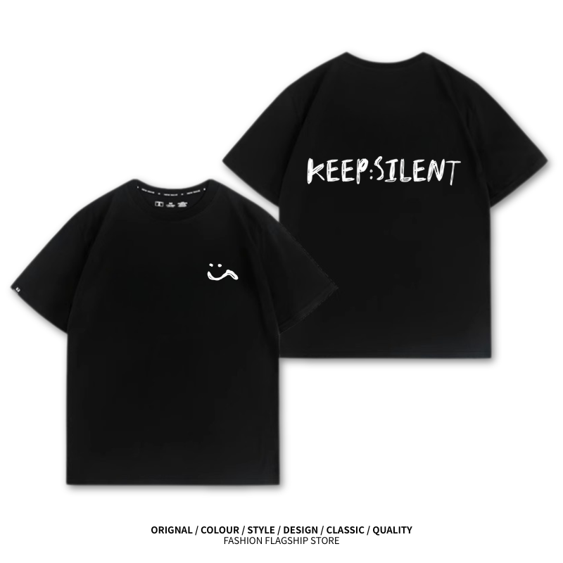 LINGORM 2025親子情侶男女同款 印花短袖T恤