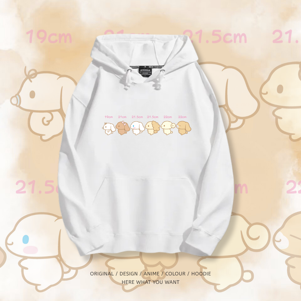 三麗鷗大耳狗 2025秋冬新款 親子情侶裝連帽衛衣