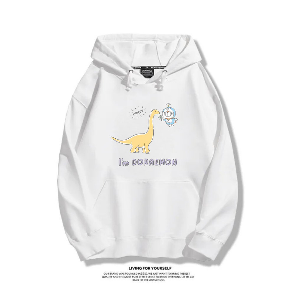 我是哆啦A夢 2025秋冬新款 親子情侶裝連帽衛衣
