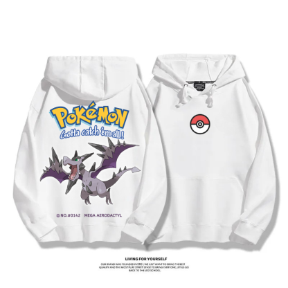 寶可夢 超級進化 2025秋冬新款 親子情侶男女連帽衛衣