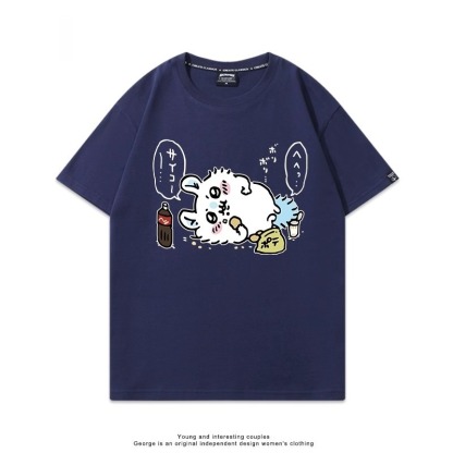 Chiikawa 2025親子情侶男女同款 印花短袖T恤-ZUIHANG SHOP