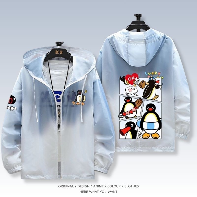企鵝家族 Pingu 全機能抗UV涼感漸變防曬外套