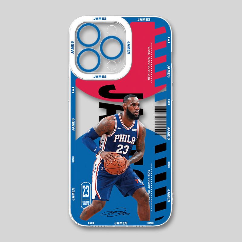 NBA詹姆斯天使眼透明手機殼