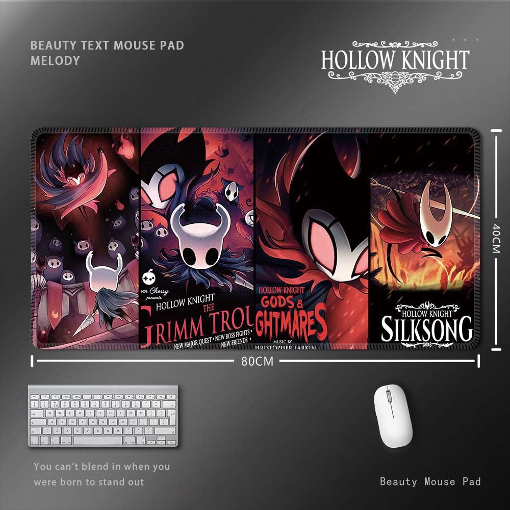 空洞騎士 Hollow Knight 滑鼠墊｜超大尺寸遊戲桌墊 電腦鍵盤墊 收藏周邊