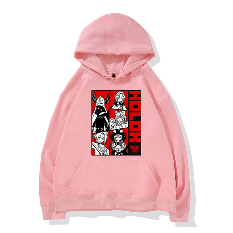 Hololive 虛擬主播 2025秋冬新款 親子情侶裝連帽衛衣