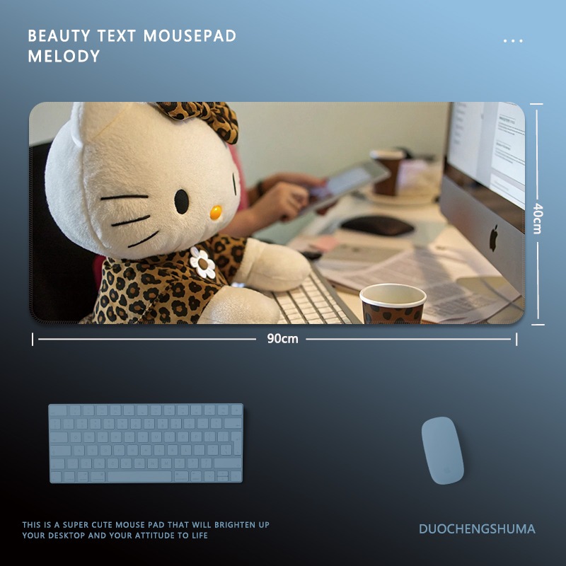 Hello Kitty 主題桌墊 布質滑鼠墊-ZUIHANG SHOP