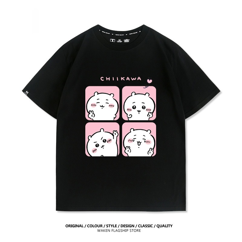 Chiikawa 2025親子情侶男女同款 印花短袖T恤