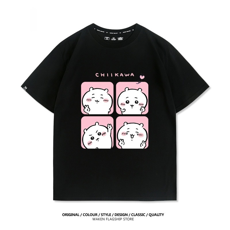Chiikawa 2025親子情侶男女同款 印花短袖T恤