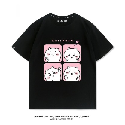 Chiikawa 2025親子情侶男女同款 印花短袖T恤