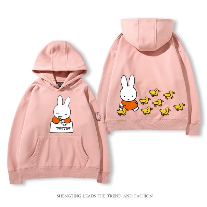 米菲聯名miffy兔 2025秋冬新款 親子情侶裝連帽衛衣