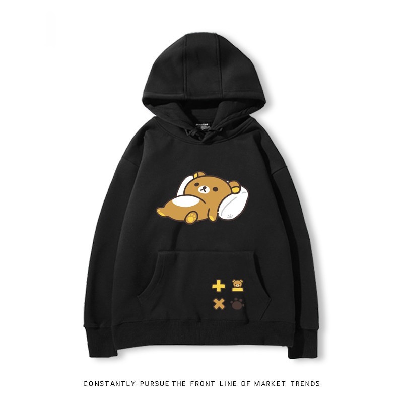 拉拉熊 秋冬新款 親子情侶裝連帽衛衣