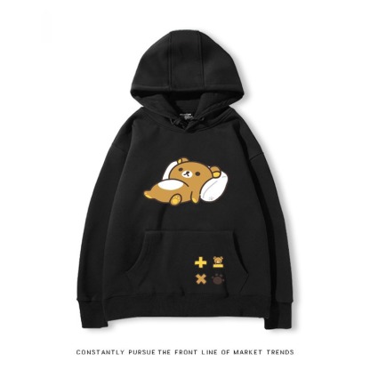 拉拉熊 秋冬新款 親子情侶裝連帽衛衣