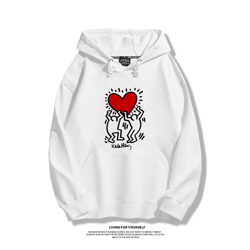 keith haring新款 親子情侶男女款連帽衛衣-ZUIHANG SHOP