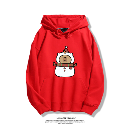 卡皮巴拉聖誕新款 親子情侶男女款連帽衛衣-ZUIHANG SHOP