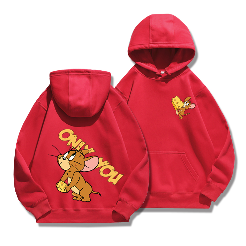 湯姆貓與傑利鼠新款 親子情侶男女款連帽衛衣-ZUIHANG SHOP