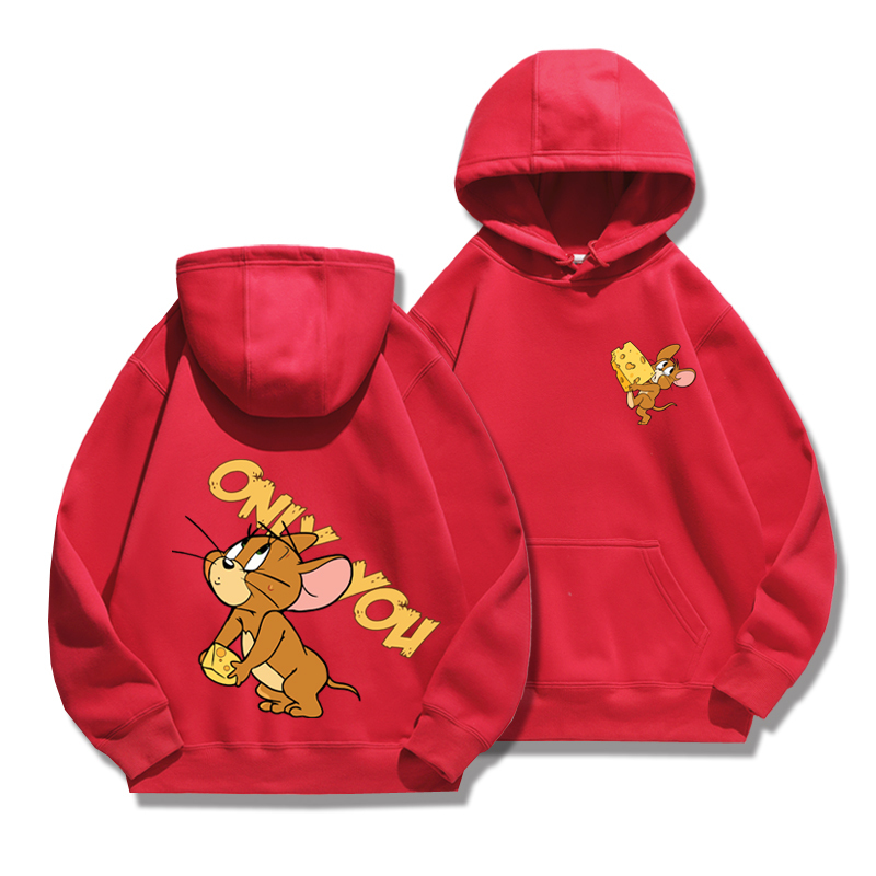 湯姆貓與傑利鼠新款 親子情侶男女款連帽衛衣-ZUIHANG SHOP