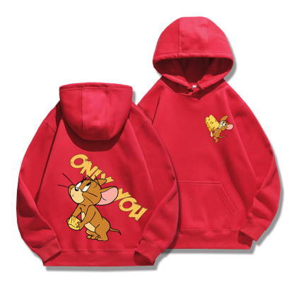 湯姆貓與傑利鼠新款 親子情侶男女款連帽衛衣-ZUIHANG SHOP