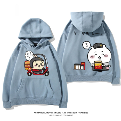 Chiikawa新款 親子情侶男女款連帽衛衣-ZUIHANG SHOP