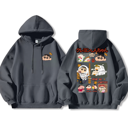 蠟筆小新新款 親子情侶男女款連帽衛衣-ZUIHANG SHOP