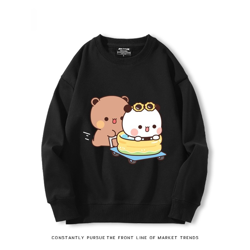 一二布布 秋冬新款 親子情侶裝圓領長袖