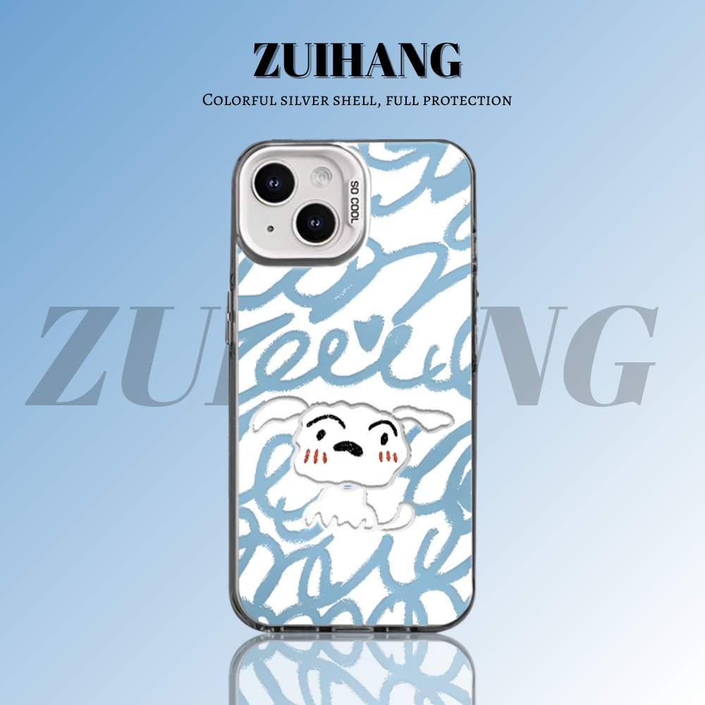 蠟筆小新彩銀防摔手機殼-ZUIHANG SHOP