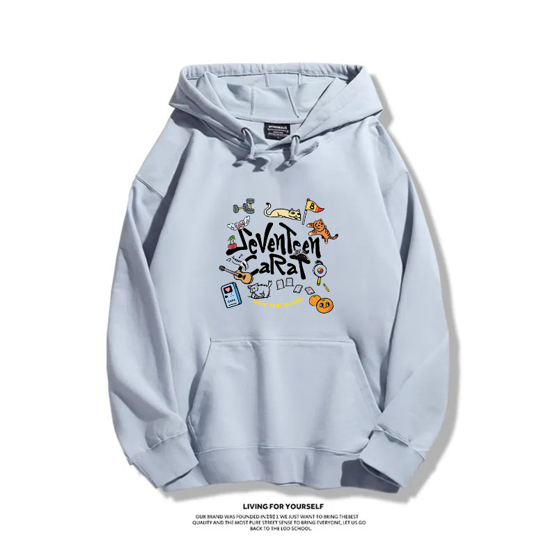 SEVENTEEN 2025秋冬新款 親子情侶男女連帽衛衣