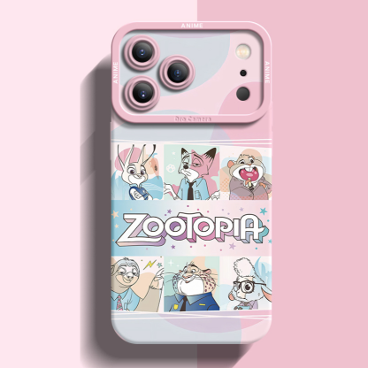 動物方城市液態矽膠全包防摔軟殼