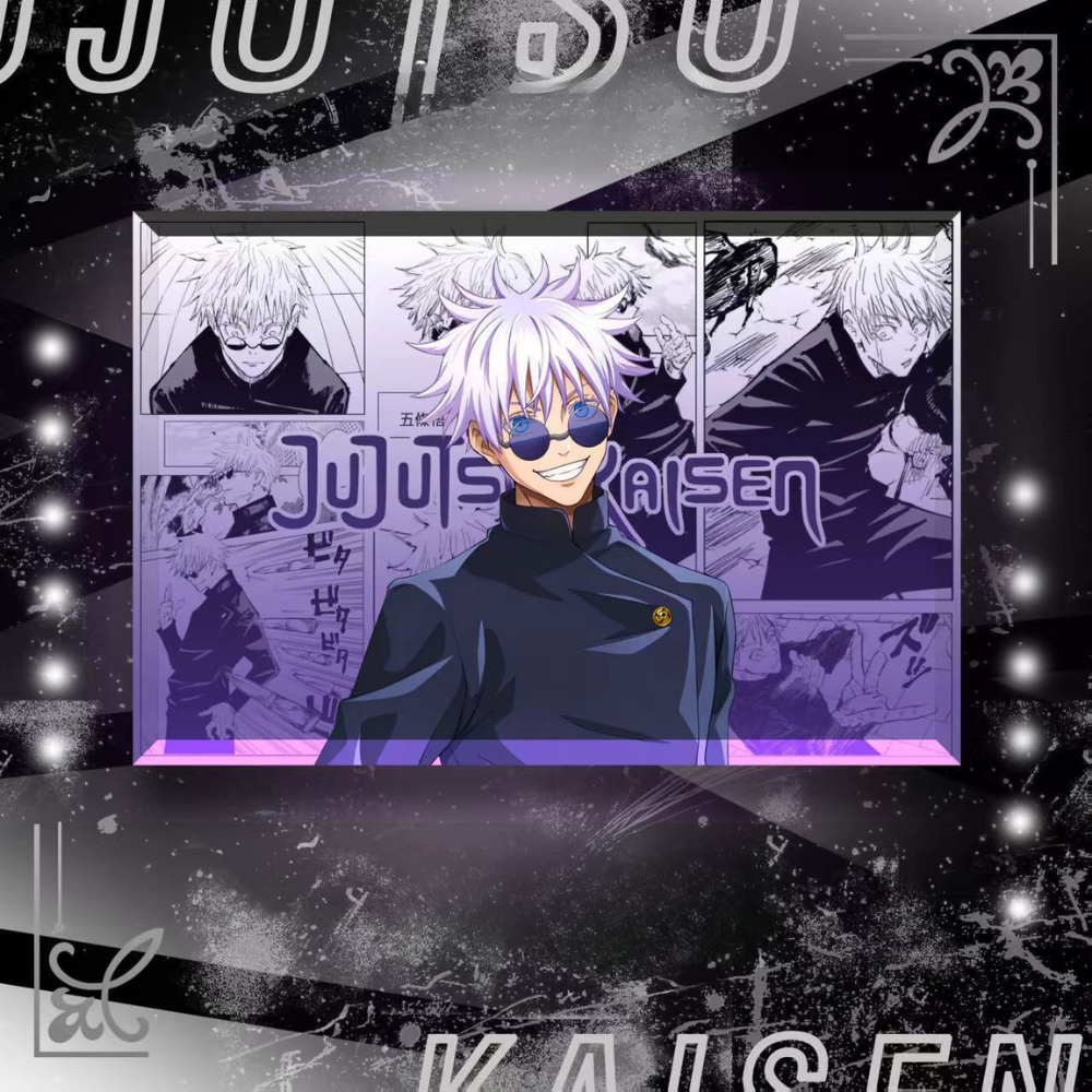 咒術迴戰透光水晶磚 附贈發光底座