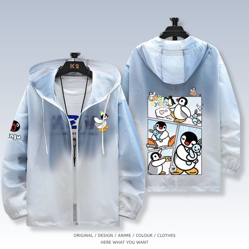 企鵝家族 Pingu 全機能抗UV涼感漸變防曬外套