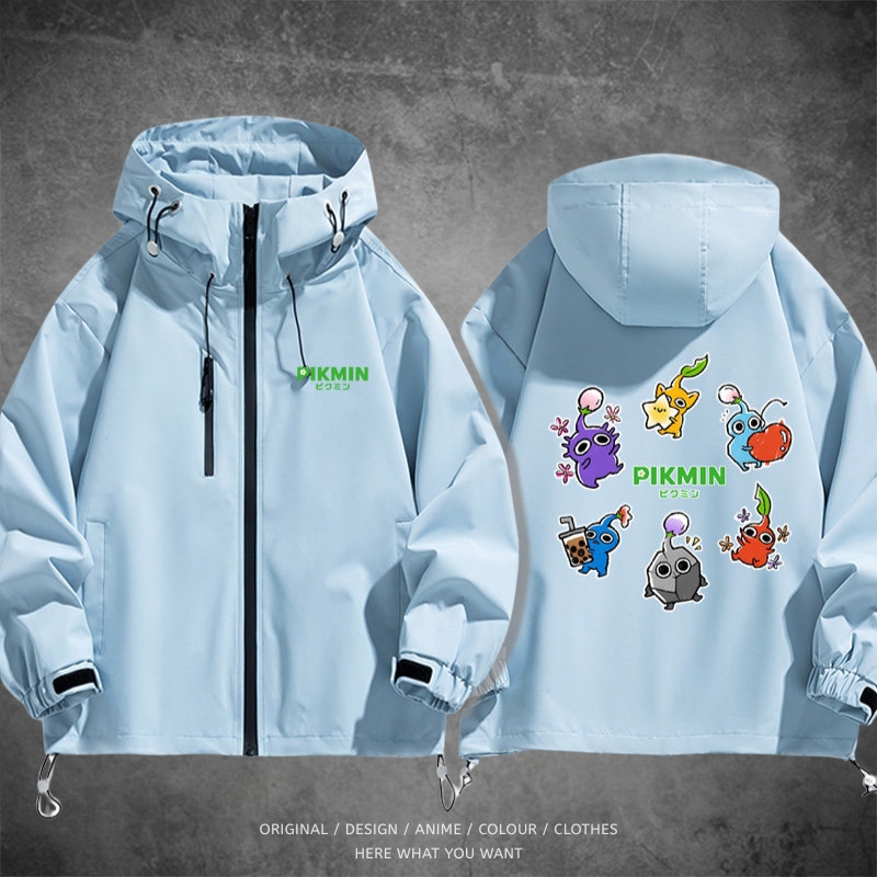 皮克敏 Pikmin 戶外機能防風防水衝鋒衣