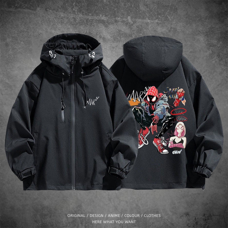 蜘蛛人 Spider-Man 戶外機能防風防水衝鋒衣