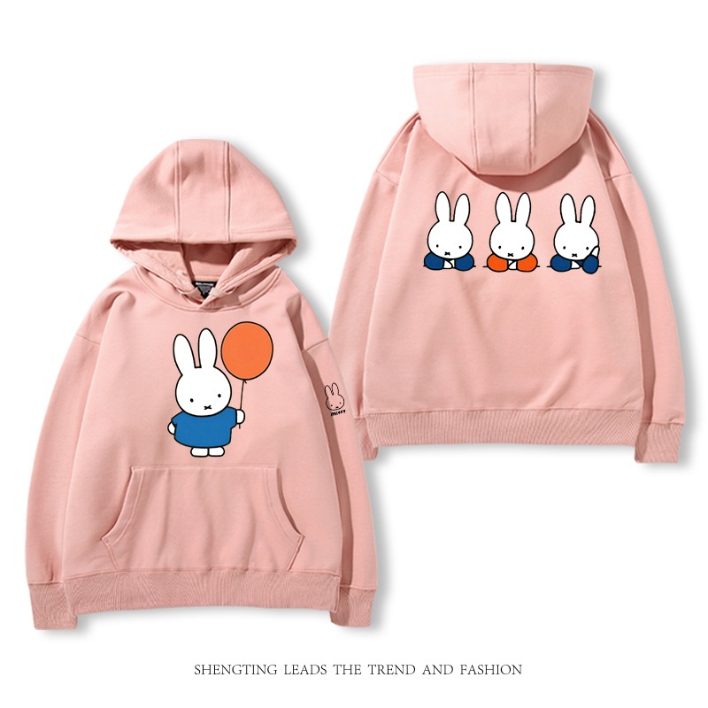 米菲聯名miffy兔 2025秋冬新款 親子情侶裝連帽衛衣