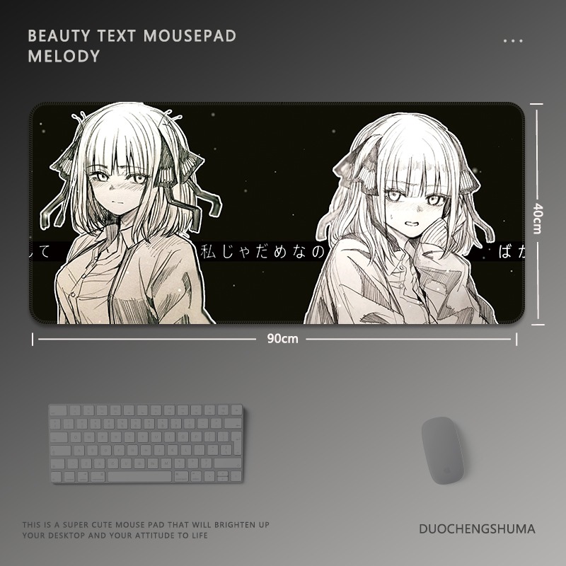 黑白動漫 主題桌墊 布質滑鼠墊-ZUIHANG SHOP