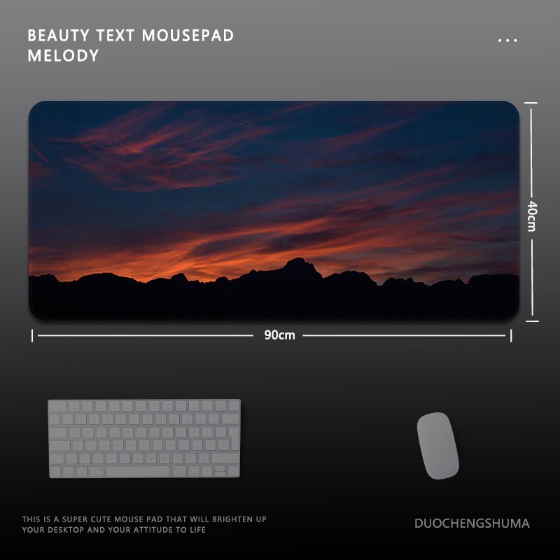 日落風景 主題桌墊 布質滑鼠墊-ZUIHANG SHOP