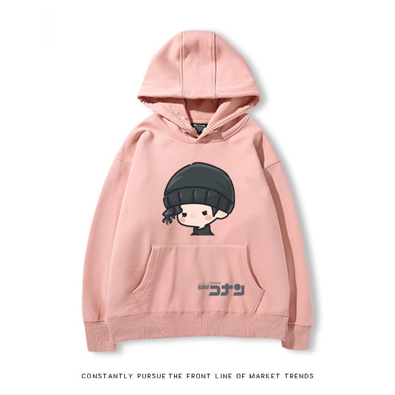 名偵探柯南 秋冬新款 親子情侶裝連帽衛衣